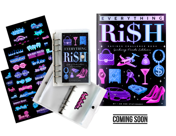 Everything Ri$h: Savings Challenge Book & Binder Set (Waitlist)